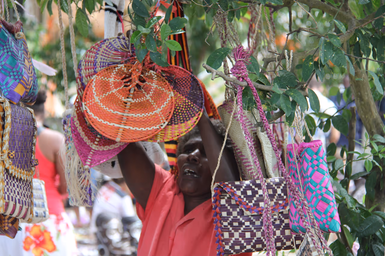 Art in the park market market in Honiara