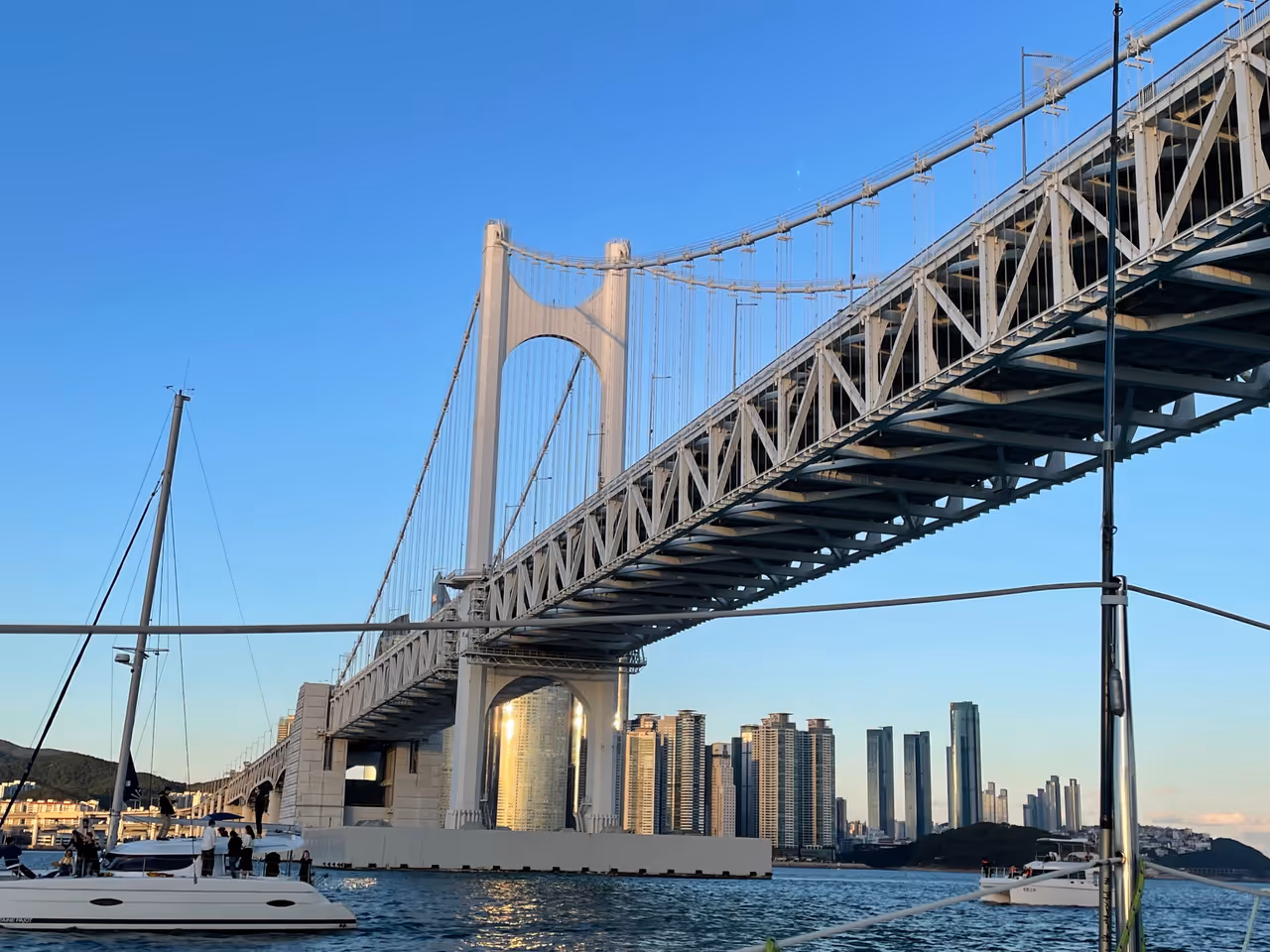 Diamond bridge in Busan