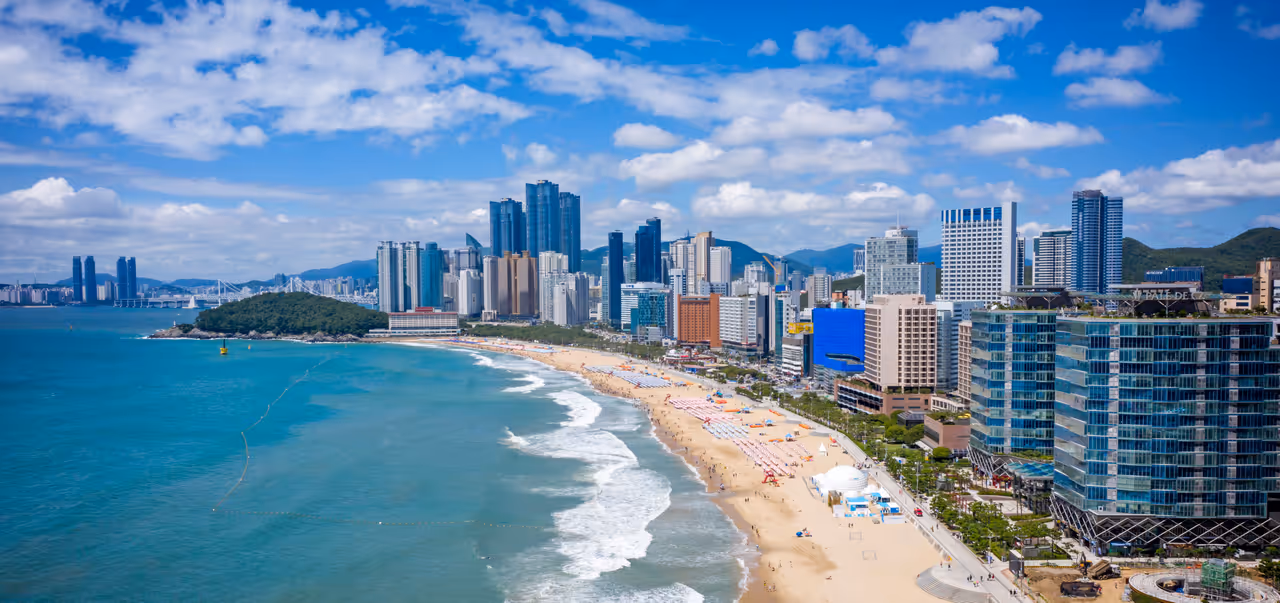 Busan City Haeundae Beach