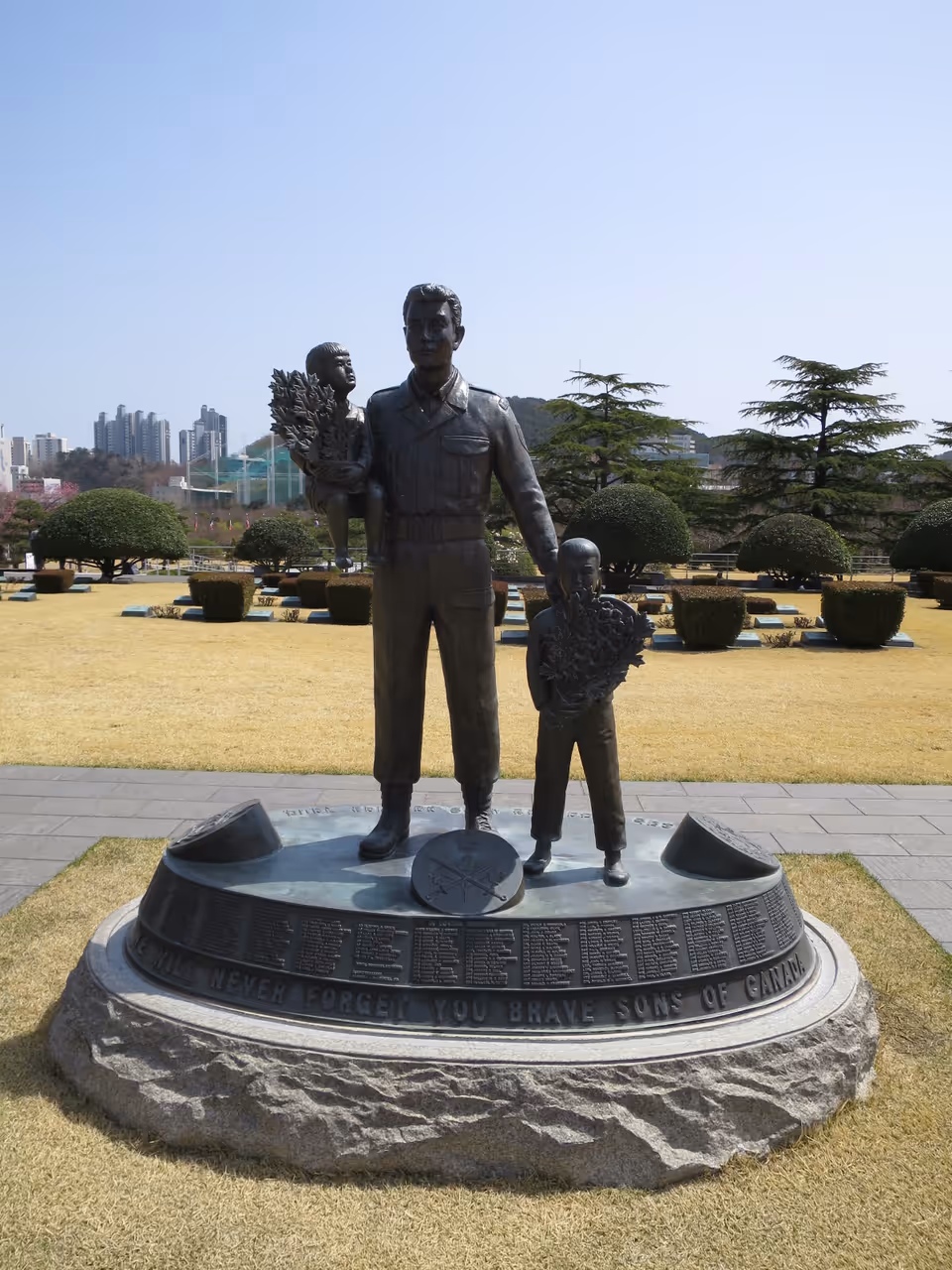 Canadian memorial at the UN Memorial Cemetery