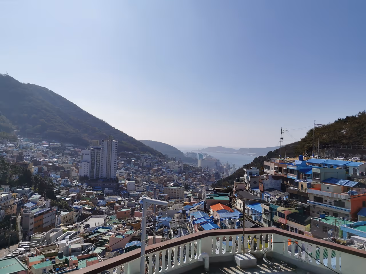 Busan from a balcony