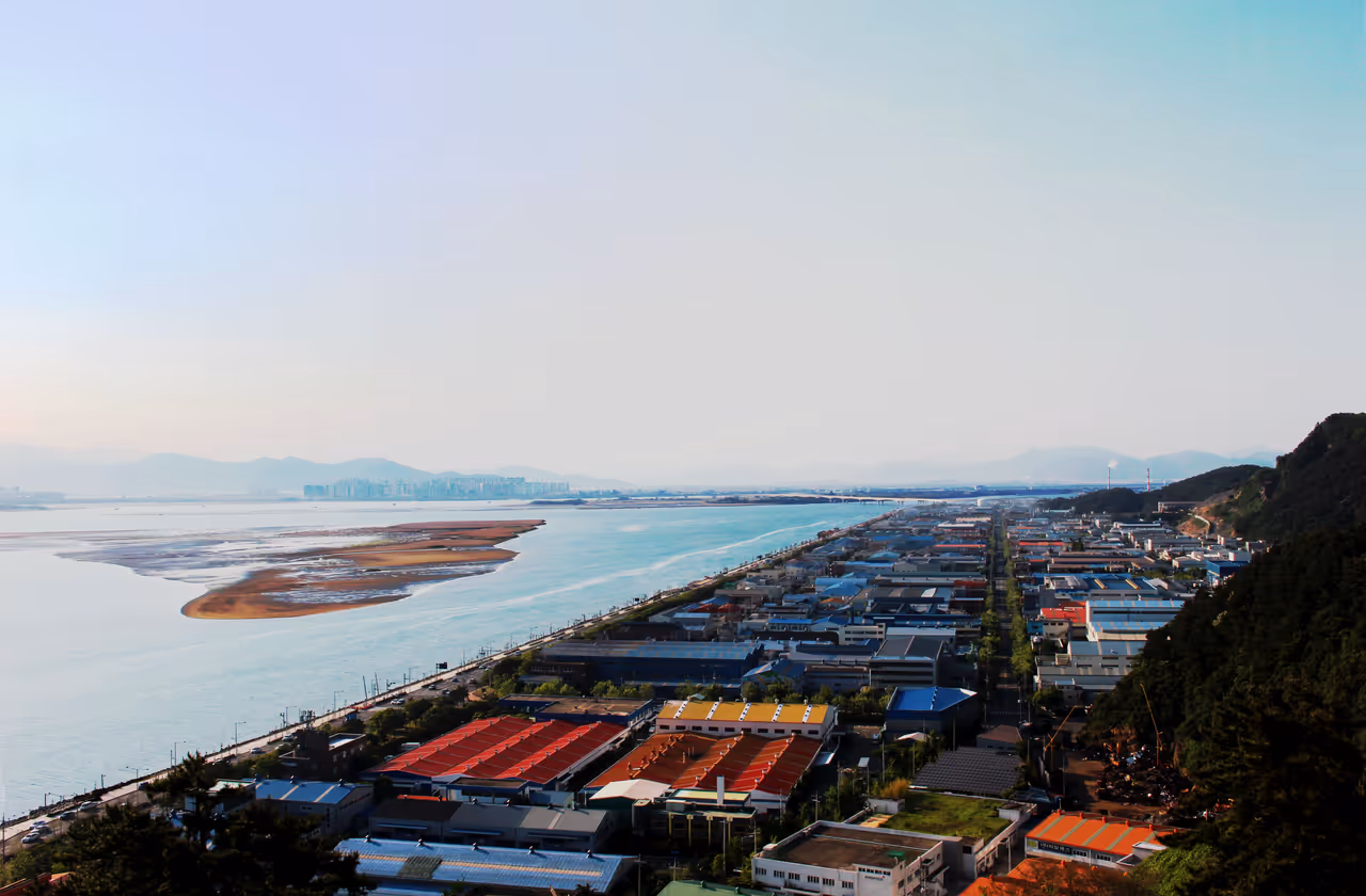 The Nakdong river in busan