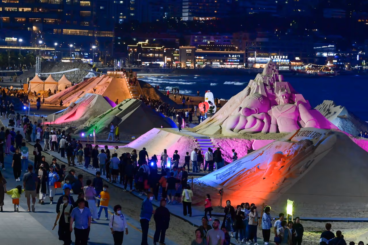 Sand festival festival in Busan