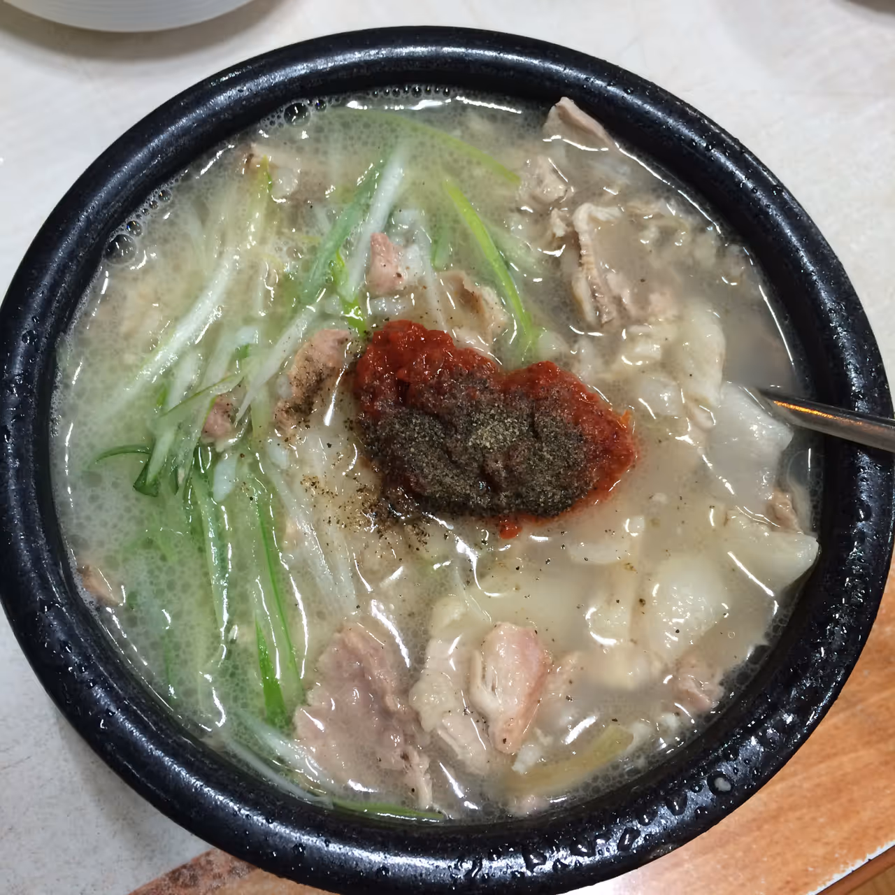 Pork soup food in Busan