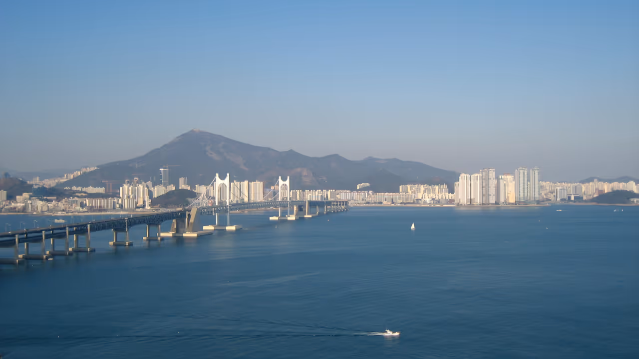 Igidae coastal park in Busan