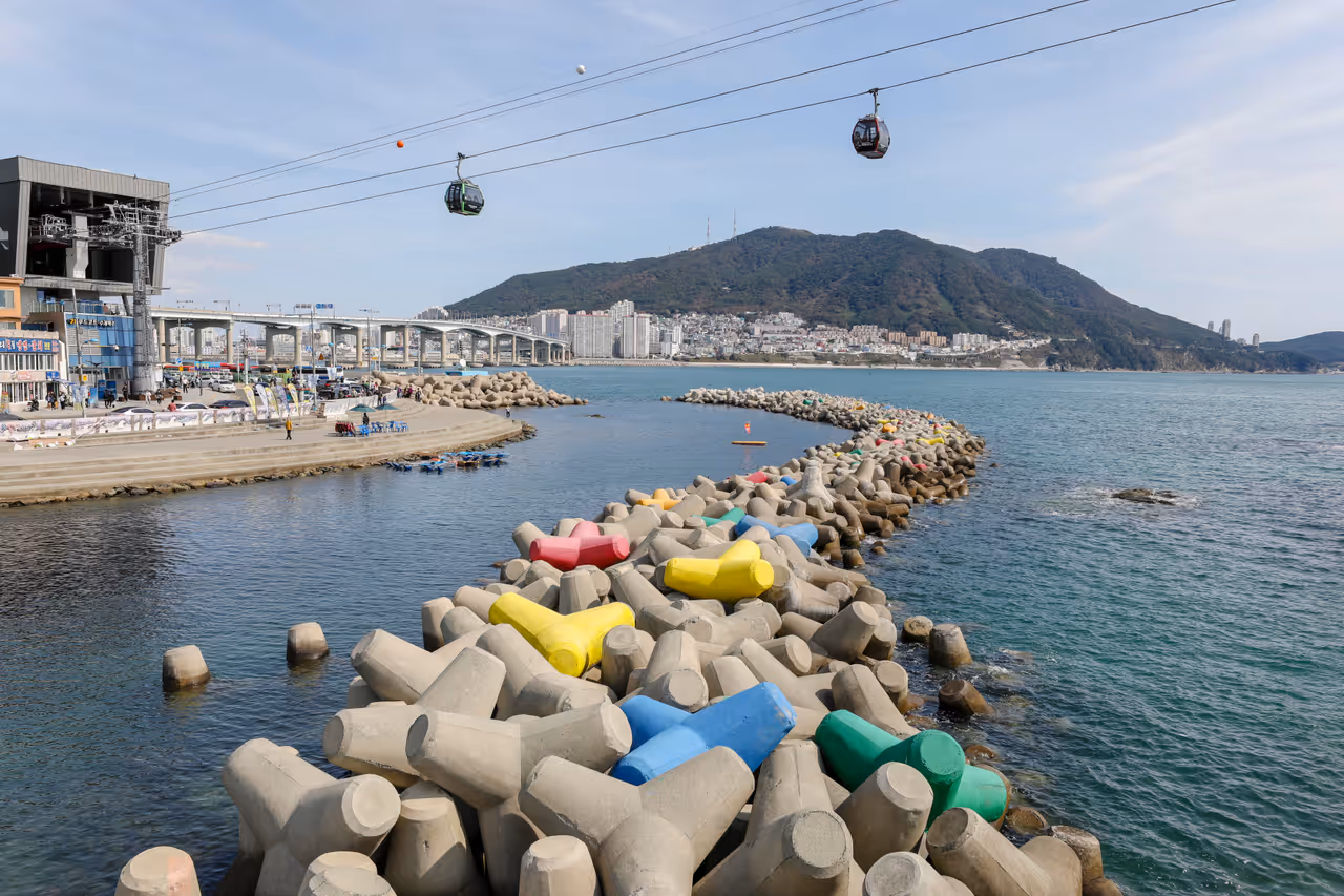 Songdo beach in Busan