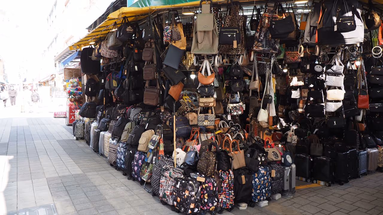 International market market in Busan