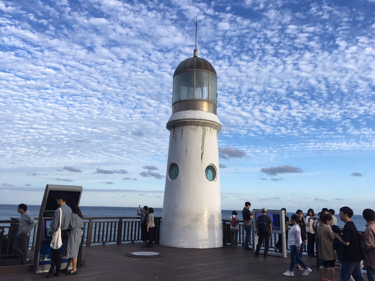Dongbaek island lighthouse in Busan
