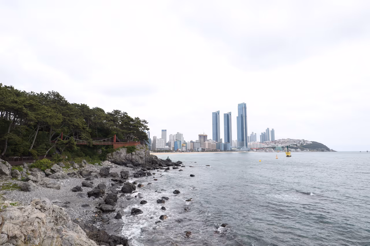 Dongbaek island in Busan