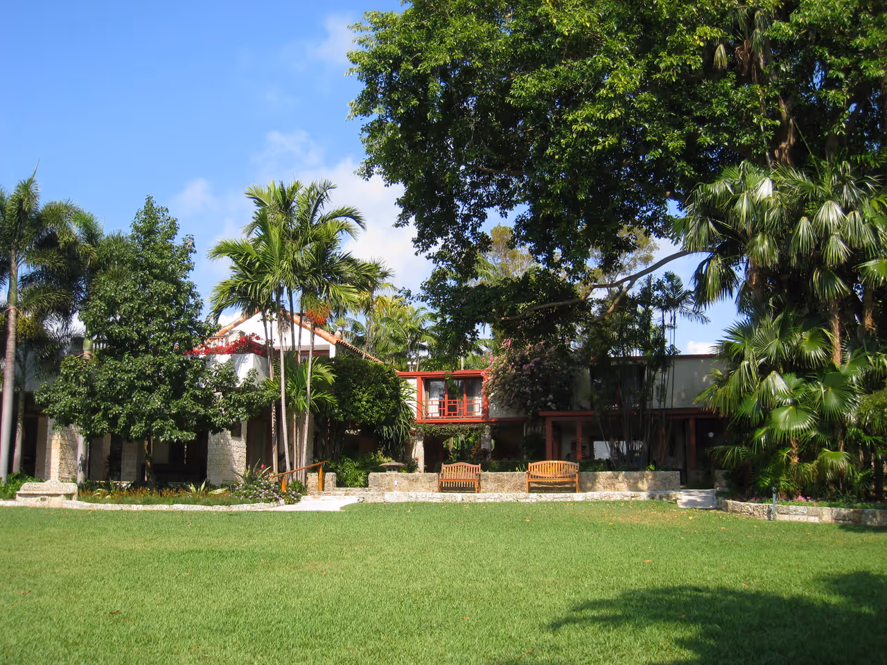 The Kampong botanical garden house and lush tropical grounds in Coconut Grove, Florida