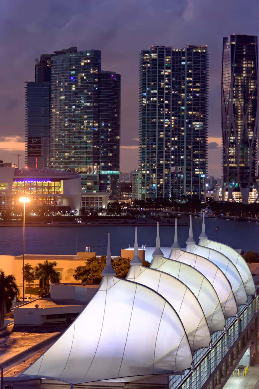 Cruising out of port, Miami