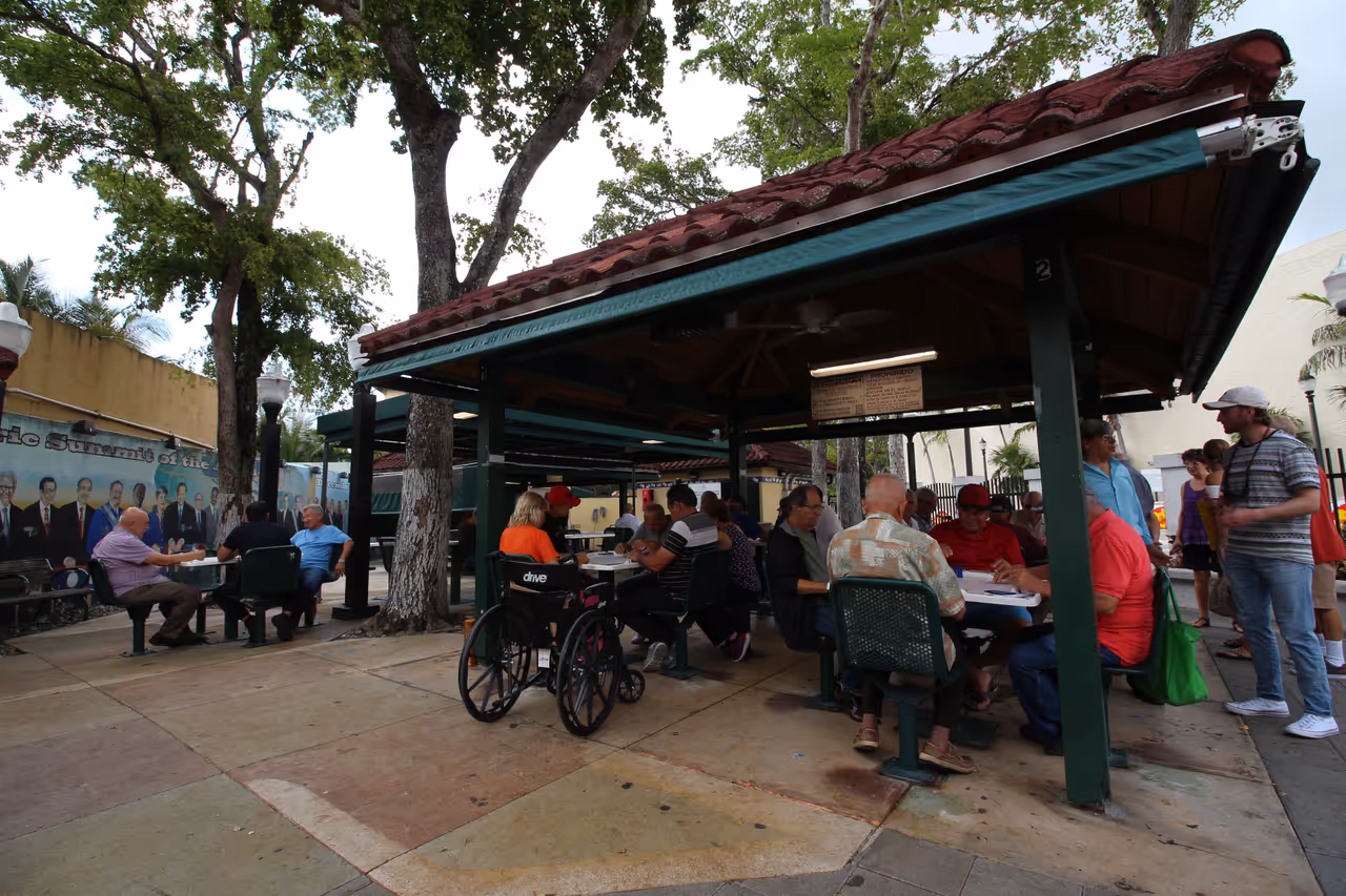 Watching matches at domino park, Miami