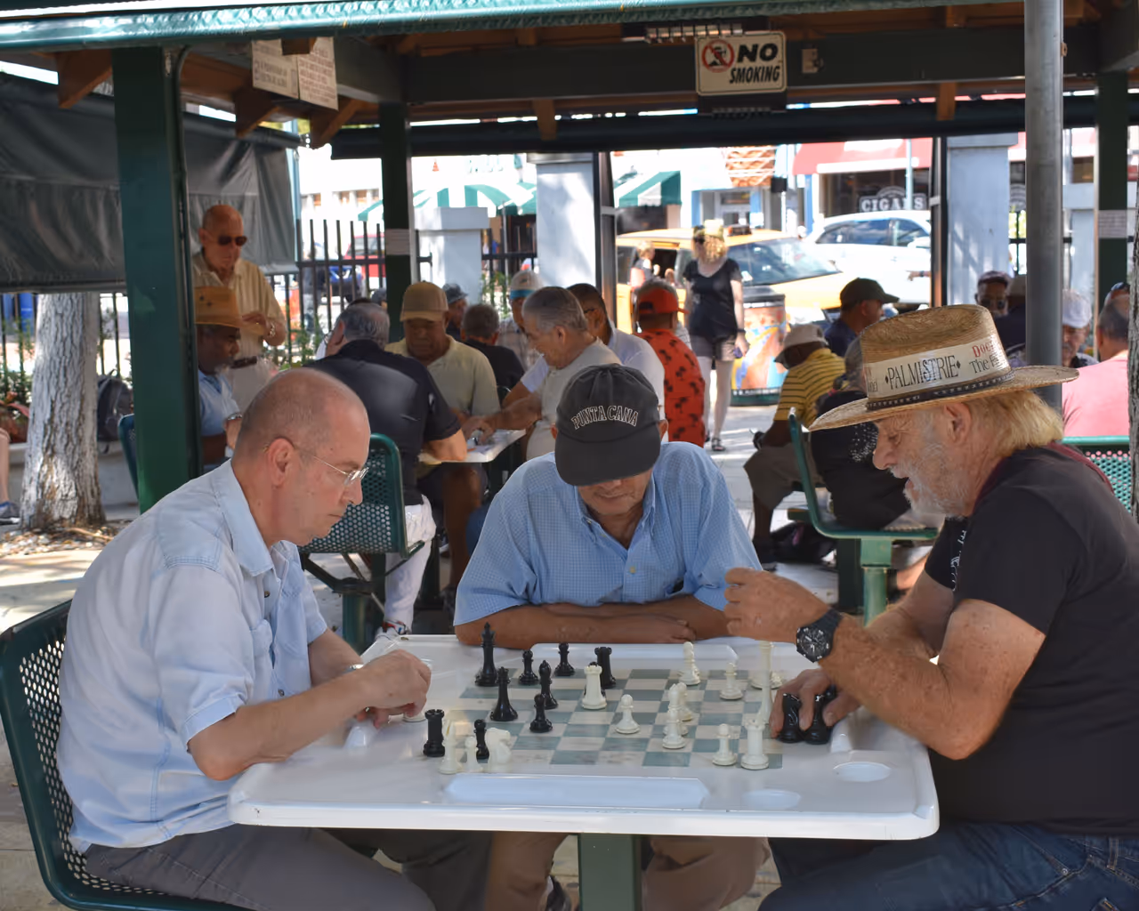Watching matches at domino park, Miami
