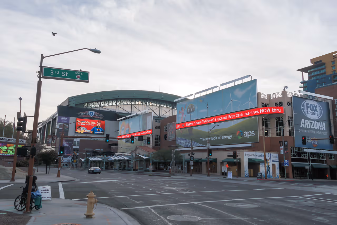 A view of Chase Field in Phoenix, Arizona