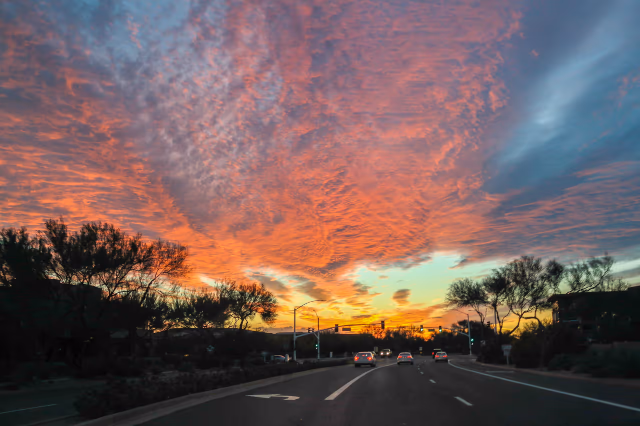 A sunset in Phoenix, Arizona