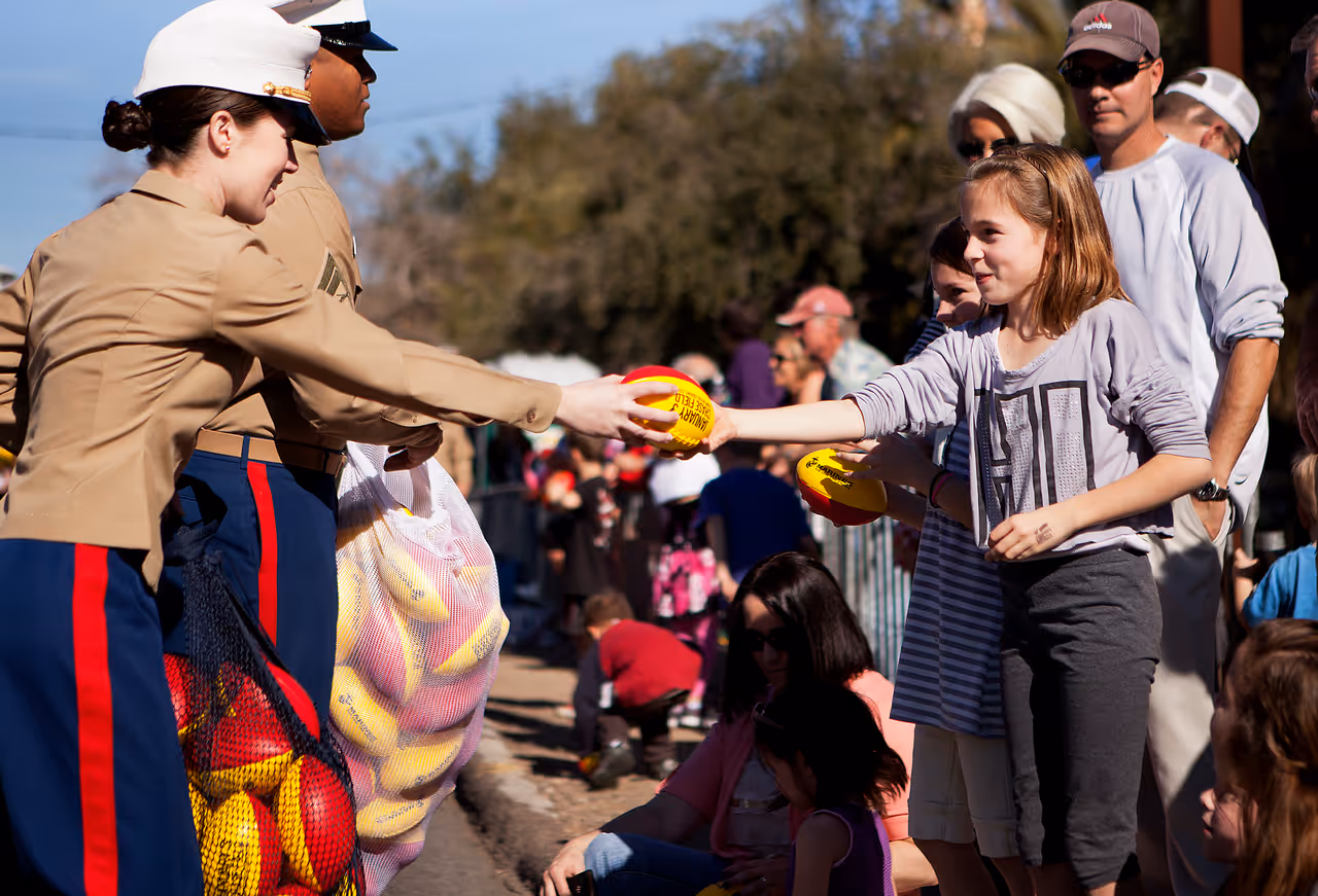 Fiesta bowl parade festival in Phoenix