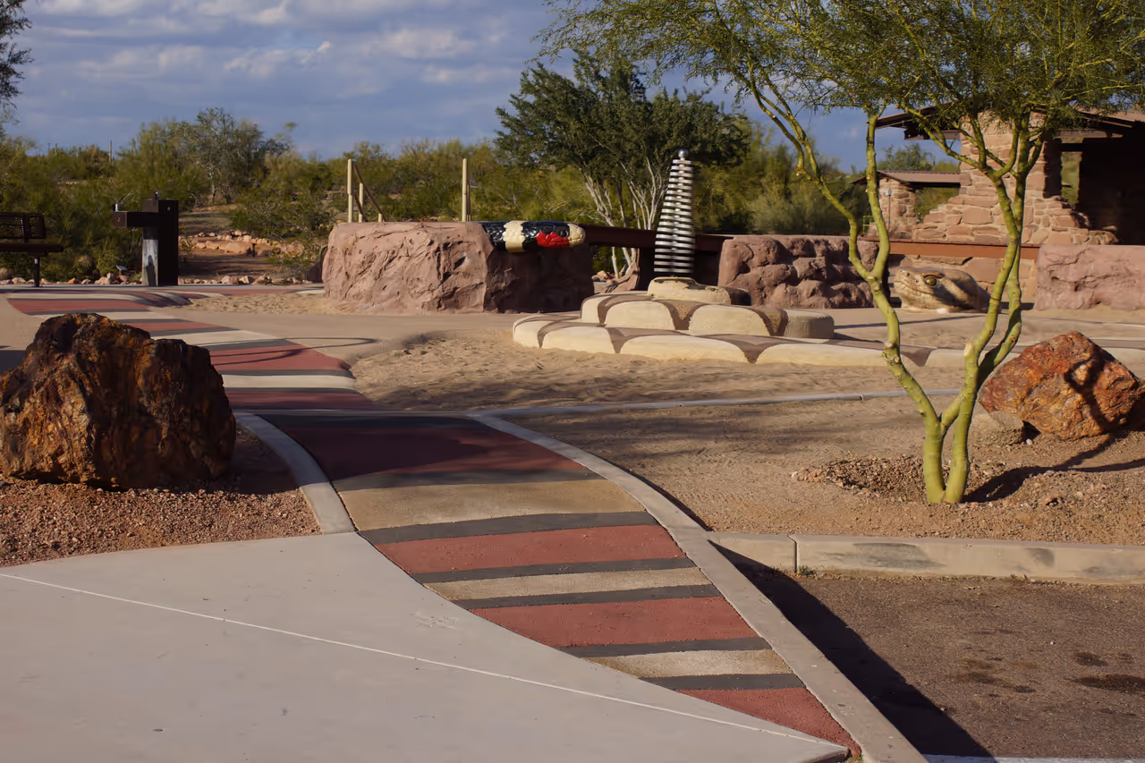 Coral Snake Sidewalk, Papago Park Nature Trail Playground