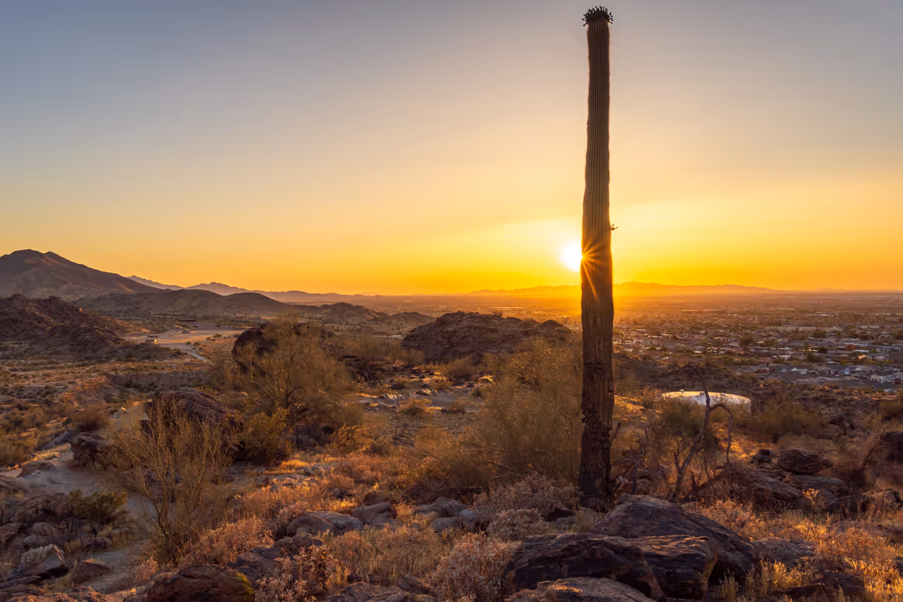 South mountain park in Phoenix
