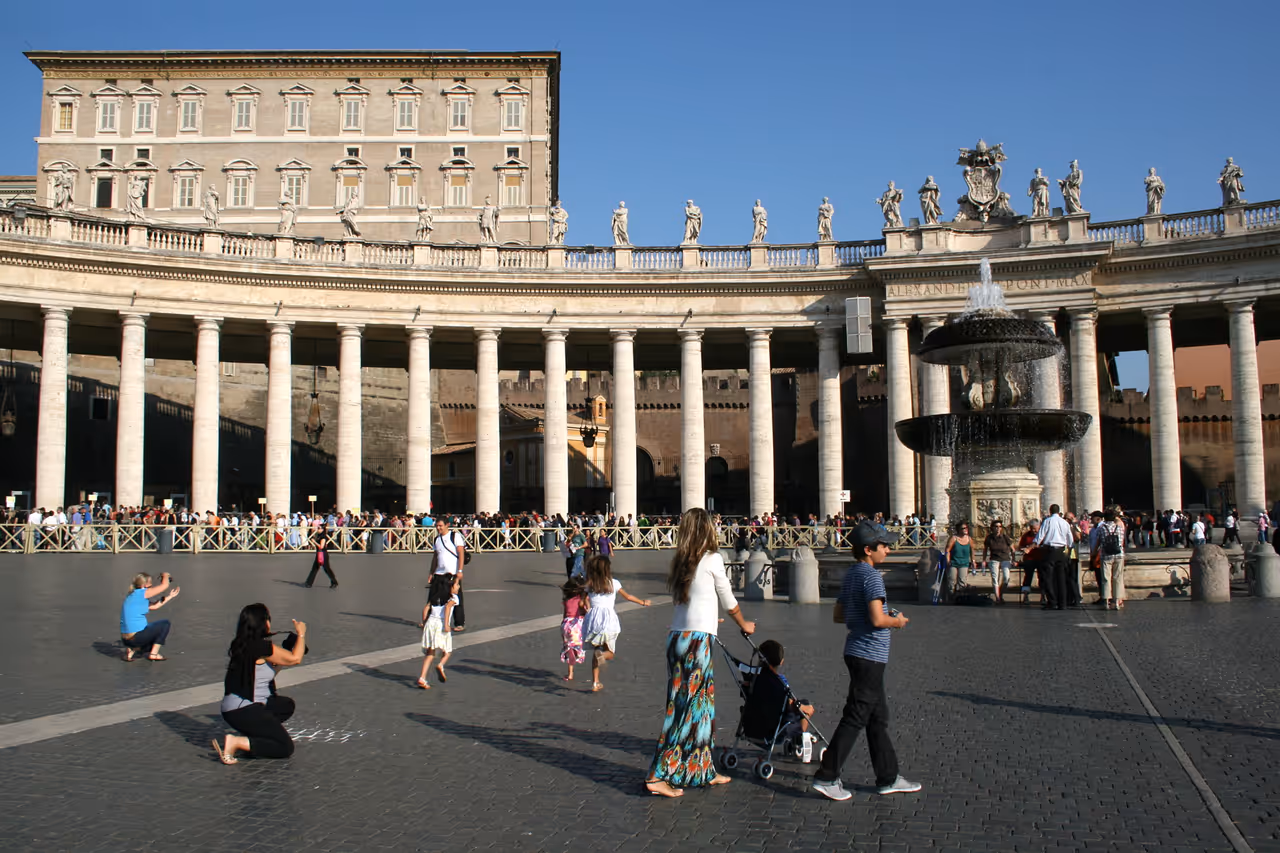 Apostolic palace in Vatican city