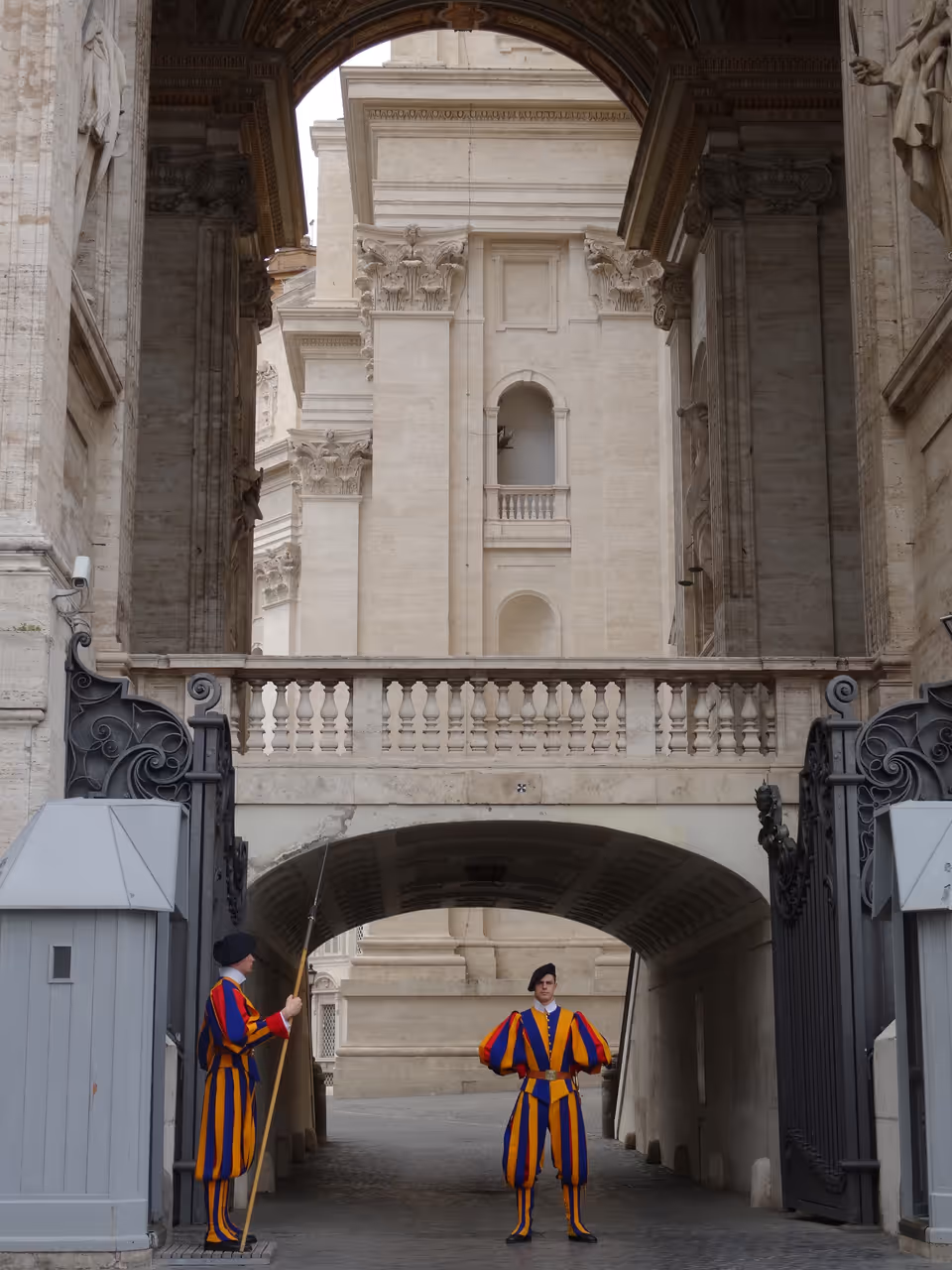 Swiss Guard in St. Peter's Square, Vatican City